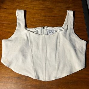 White Corset Top